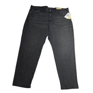 Michael Kors Selma High Rise Ankle Length Skinny Jeans Charcoal 22W